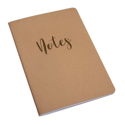 Livret "Notes" ,FSC Mix Credit, kraft, A5, 60 feuilles, rayé, 80 g / m²