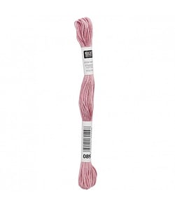 Fil à broder mouliné Uni - Rico Design 089 Rose