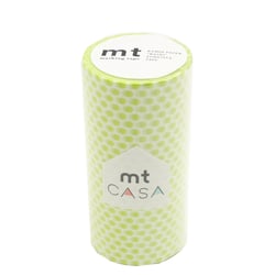 MT CASA POIS 10cm vert anis - dot lime - 10 m x 100mm