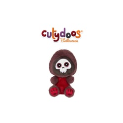 Peluche - Peluche > Squelette SKULLY Aubergine et Rouge Bordeaux – 13 cm