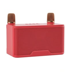 Enceinte Bluetooth Sans Fil Microphone TWS Réduction de Bruit Intelligent Pour Maison KTV Chant Rouge YONIS