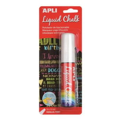 Marqueur craie liquide pointe biseautée 10 x 15 mm blanc