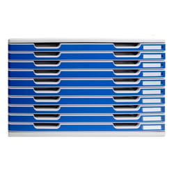 Module de classement Modulo Office 10 tiroirs A3 - Bleu - Exacompta