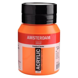 Peinture Acrylique - Orange azo - 276 - Amsterdam - Pot de 500ml