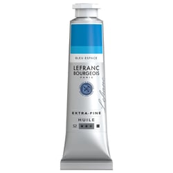 Peinture à l'huile - Extra-fine - Bleu espace - 033 - Lefranc Bourgeois - 40ml