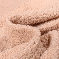 Tissu Fausse fourrure Teddy Bouclettes Camille Beige