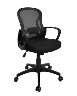 Fauteuil chaise bureau ergonomique, siège basculant textile Mesh, renfort lombaire, hauteur réglable, pivotant, roulettes souples FEST