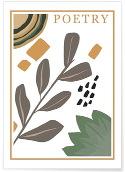 Affiche 'Poetry' | A3 : 29,7x42cm