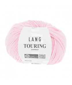 Pelote de laine à tricoter TOURING - Lang Yarns 109 Rose