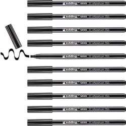 Lot de 10 feutres calligraphie permanents pointe biseautée 3,5 mm - EDDING - Noir