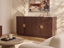 Buffet MDF Marron foncé NUMURKAH - Beliani