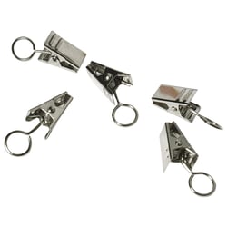 Clip en métal 18mm avec oeillet, platine, oeillet ø8mm, 18 pièces