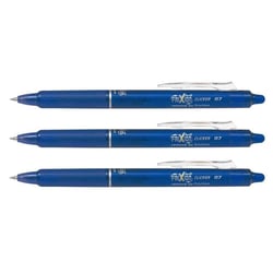 Lot de 3 stylos roller rétractables Frixion Ball Clicker 0,5 mm Bleu