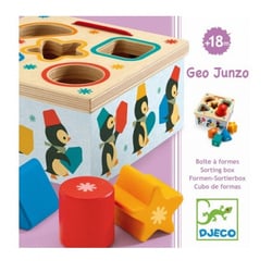 DJ06409 Boite a formes Geo Junzo - Djeco - Rouge