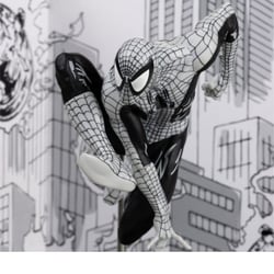 Marvel Collection - Statuette 1/10 Spider-Man (Spider-Man N°6) (Line Art)(Gold Label) 10 cm