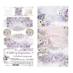 12 papiers scrapbooking motifs à découper 15,5 x 30, 5 cm Craft O Clock A LITTLE OF INSPIRATION 654513