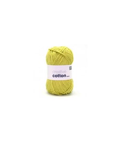 Pelotes de fil à tricoter CREATIVE COTTON ARAN de Rico Design - Laissez libre cours à votre créativité avec douceur et style ! 44 Pistache clair