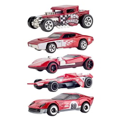 Hot Wheels - Pack 5 véhicules métal 1/64 Hot Wheels 80ème Anniversaire