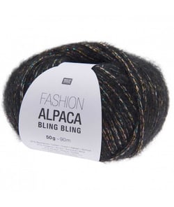 Pelote de Fashion Alpaca Bling Bling - Rico Design 6 Noir