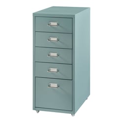 Caisson de bureau armoire meuble de rangement à roulettes avec 5 tiroirs