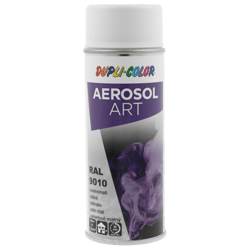 Spray de peinture - Blanc pur - RAL 9010 - Satiné - Tous supports - Aérosol Art