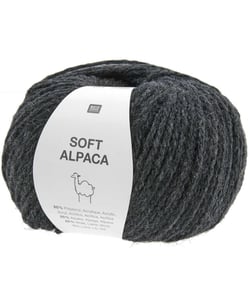 Pelote de laine et Alpaga SOFT ALPACA - Rico Design 19 Ardoise