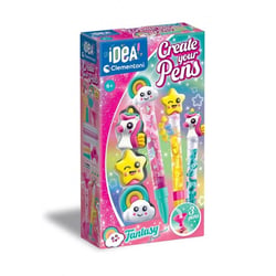 Mini atelier créer tes stylos fantaisie - idea clementoni - 18827 - kit créatif original