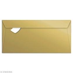 Enveloppe Pollen 110 x 220 mm - Or - 5 pcs