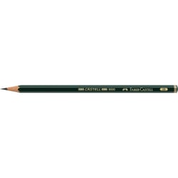 Crayon graphite - Faber-Castell - Lot de 12 crayons 9000 - Mine 2B - Hexagonal