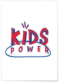 Affiche 'Kids Power' | A3 : 29,7x42cm