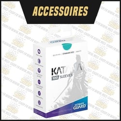 Ultimate Guard - Pack 100 pochettes Katana Sleeves taille standard Turquoise