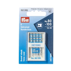 Aiguilles talon rond x5,  80/100