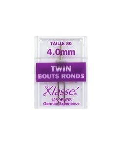 Aiguilles double bouts ronds 80 - 4mm - pour machines - KLASSE taille n°80