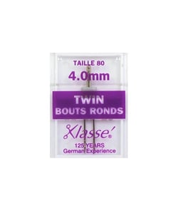 Aiguilles double bouts ronds 80 - 4mm - pour machines - KLASSE taille n°80