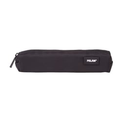 Trousse - Noir - Ronde - Petit modèle - Scolaire - 20,5x4,5x5cm - Milan