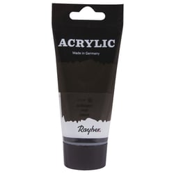 Acrylic, noir, Peint.acrylique d'artistes, tube - 75ml