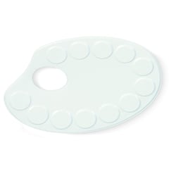 Talens Palette Métal Oval 12.6X18.5Cm