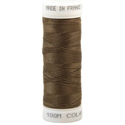 Fil à coudre polyester 100m made in France - marron cigare 416