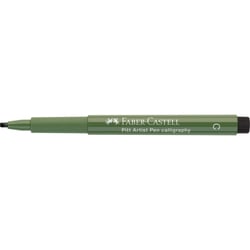 Feutre - Vert oxyde de chrome - Pointe 2,5 mm - Calligraphie - Pitt Artist Pen - Faber-Castell