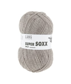 Pelote à tricoter SUPER SOXX 4 fils - 100 Gr - Lang Yarns - La laine à chaussettes incontournable 0022 Marron