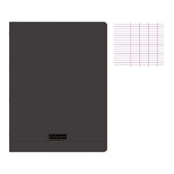 Cahier - A4 - 21x29,7cm - Grands carreaux - 48 pages - polypro - sans spirale - Noir