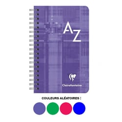 Carnet - Répertoire - 7,5x12 cm - Spirale - 100 pages - Grands carreaux - Clairefontaine