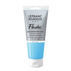 Peinture vinylique - Flashe - Bleu lagon - 649 - Lefranc Bourgeois - 80ml