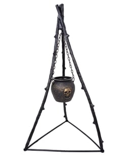 Chaudron suspendu avec trépied - 140cm
