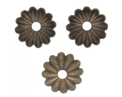 100 COUPELLES PERLE INTERCALAIRE metal bronze diamètre 5 mm - creation bijoux