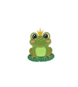 Lot de 3 écussons thermocollants grenouille/cygne grenouille 3,8cm x 4,7cm