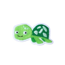 Lot de 3 écussons thermocollants petits animaux mignons tortue 2,5cm x 3,5cm