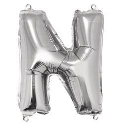 Ballon Lettre N, 40cm, 1pce. , argent
