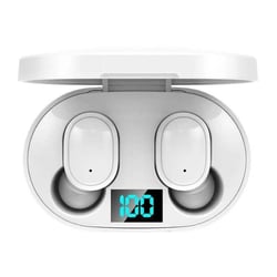 Écouteurs Bluetooth Sans Fil Avec Écran LED Et Réduction De Bruit Blanc YONIS
