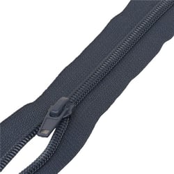 Fermeture sport séparable maille spirale - bleu marine
